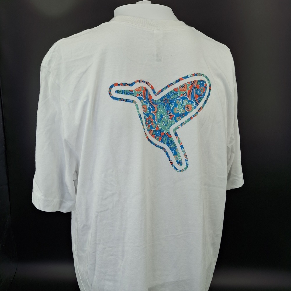 Birddogs T-Shirt Mens XL White Short Sleeve Paisley Bird Graphic Logo Tee - Picture 3 of 7